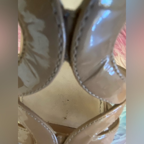 Prada Patent Leather Cork Wedge Sandal - Picture 7 of 9